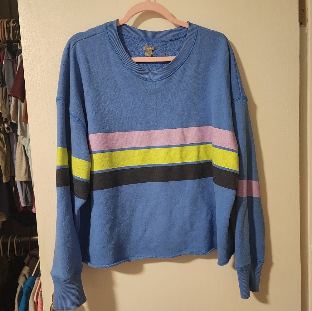 Aerie Striped Sweatshirt XL